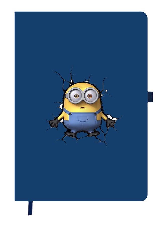 Theodor Designer A5 Thick Blue Hardcover Notebook Minions - Image 1