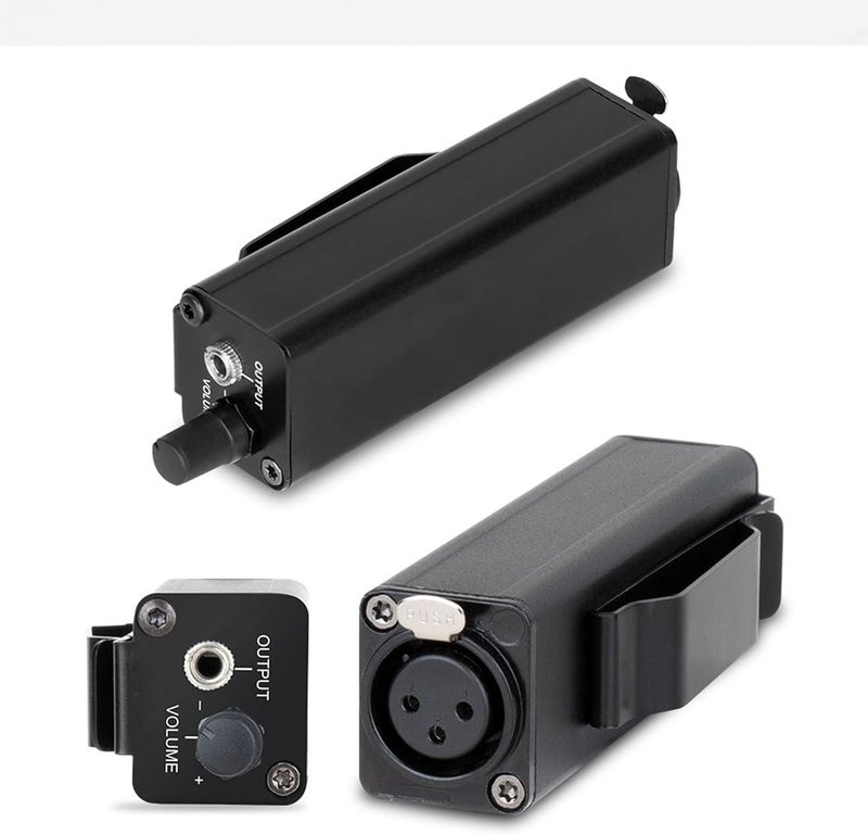 Headphone Amplifier Converter, Portable Aluminum Passive XLR to 3.5MM Sound Interface, Lightweight and Adjustable Volume - No Power Supply Needed, Durable Design for Stage - Image 2