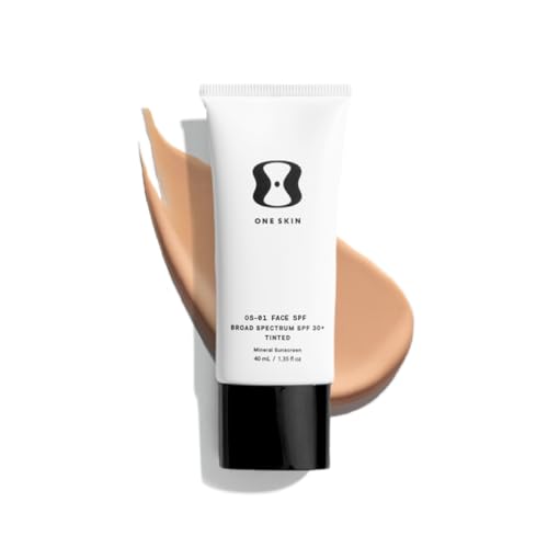 OneSkin FACE SPF OS-01 Peptide Broad Spectrum SPF 30+ Mineral Sunscreen- Scientifically Proven to Protect Skin from UV Aging, Includes Potent Antioxidants (Light/Medium) - Image 1