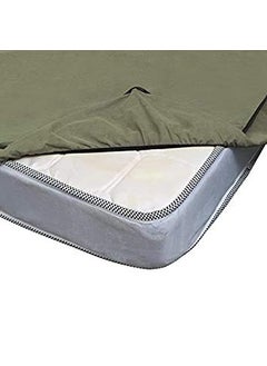 NORTH FIELD North Field Waterproof Plastic Mattress Protection Sheet for Baby and Adult Poly Plastic Rubber Double Bed Sheet Double BedKing Size 72 x 75 Inch Dark Green  - Image 2