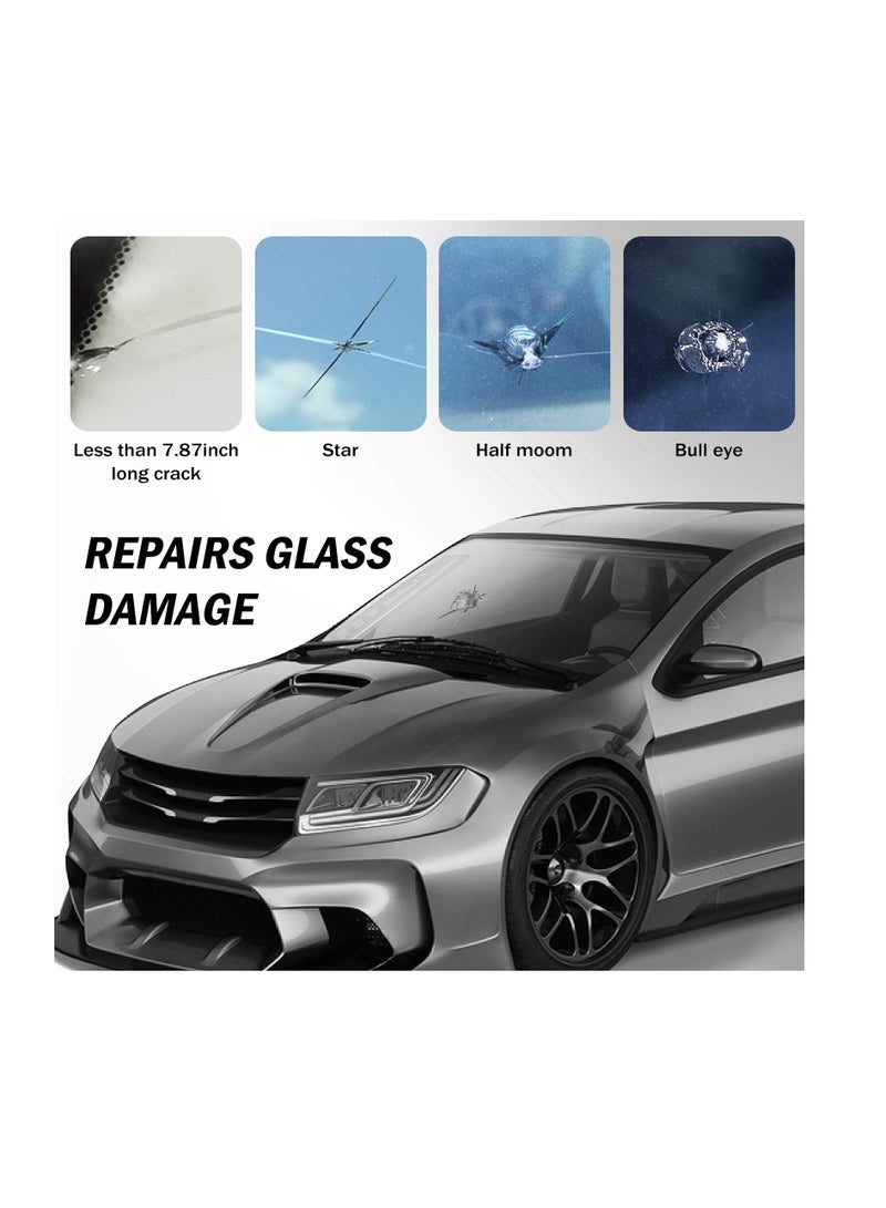 Zikra Windscreen Repair Kit, Professional Windshield Repair Upgraded Version, Windshield Chip Repair Kit, for Chips, Cracks, Star-Shaped Crack and Glass Repair - Image 2