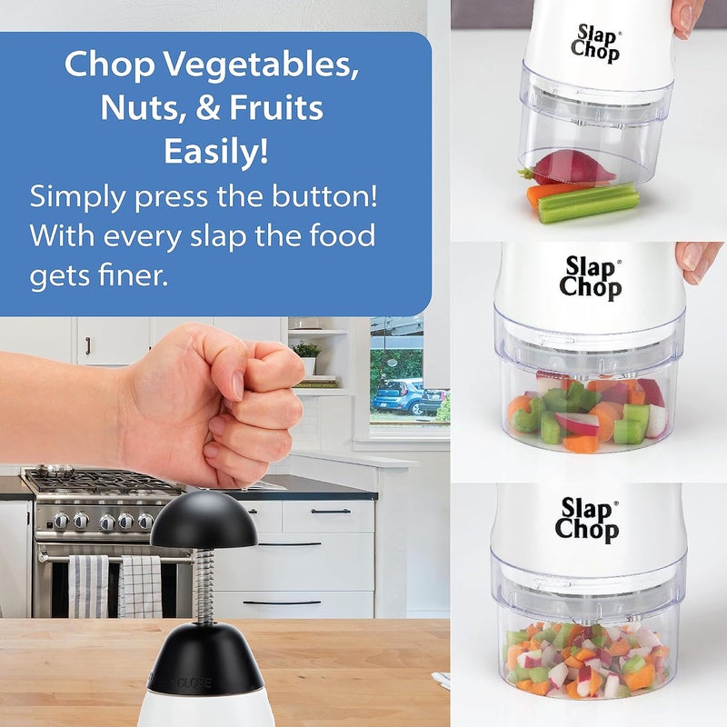 Slap Chop Original Slicer with Stainless Steel Blades - Vegetable Chopper Gadget for Salads - Image 2