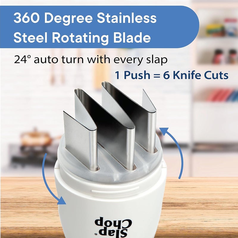 Slap Chop Original Slicer with Stainless Steel Blades - Vegetable Chopper Gadget for Salads - Image 5