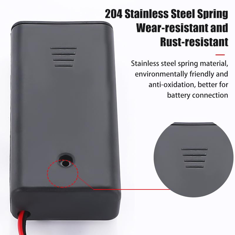 Kisoy ملحقات منزلية DIY من كيسوي لبيت الدمى 3 قطع من حوامل بطاريات AA مع 6 قطع من أسلاك إضاءة LED - Image 5