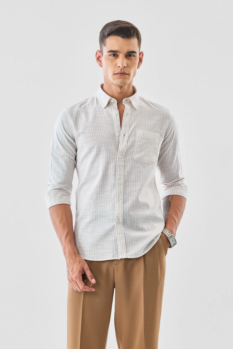 SNITCH Luxe 100% Cotton Slim Fit Shirt