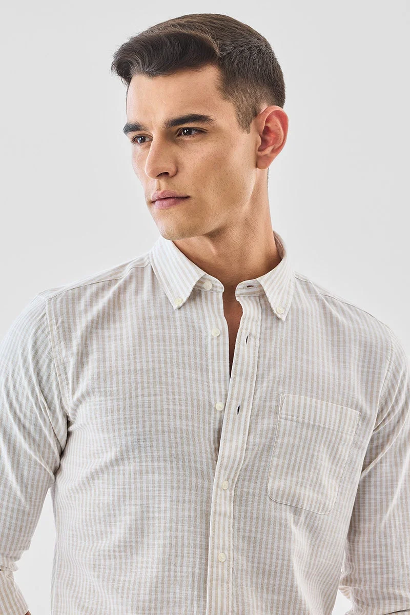 سنيتش قميص قطني فاخر بقصة ضيقة