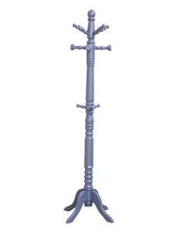 AFT Wood Coat Rack Freestanding, Entryway, Coat Stand with 11 Hooks & Stable Four-Legged Base, Rubber Wood Coat Tree Hall Tree Coat Hanger for Home Office Hall Entryway, Used in The Bedroom Living Room Office To Hang Clothes, Hats, Bags (Gray) Arfan  - Image 2