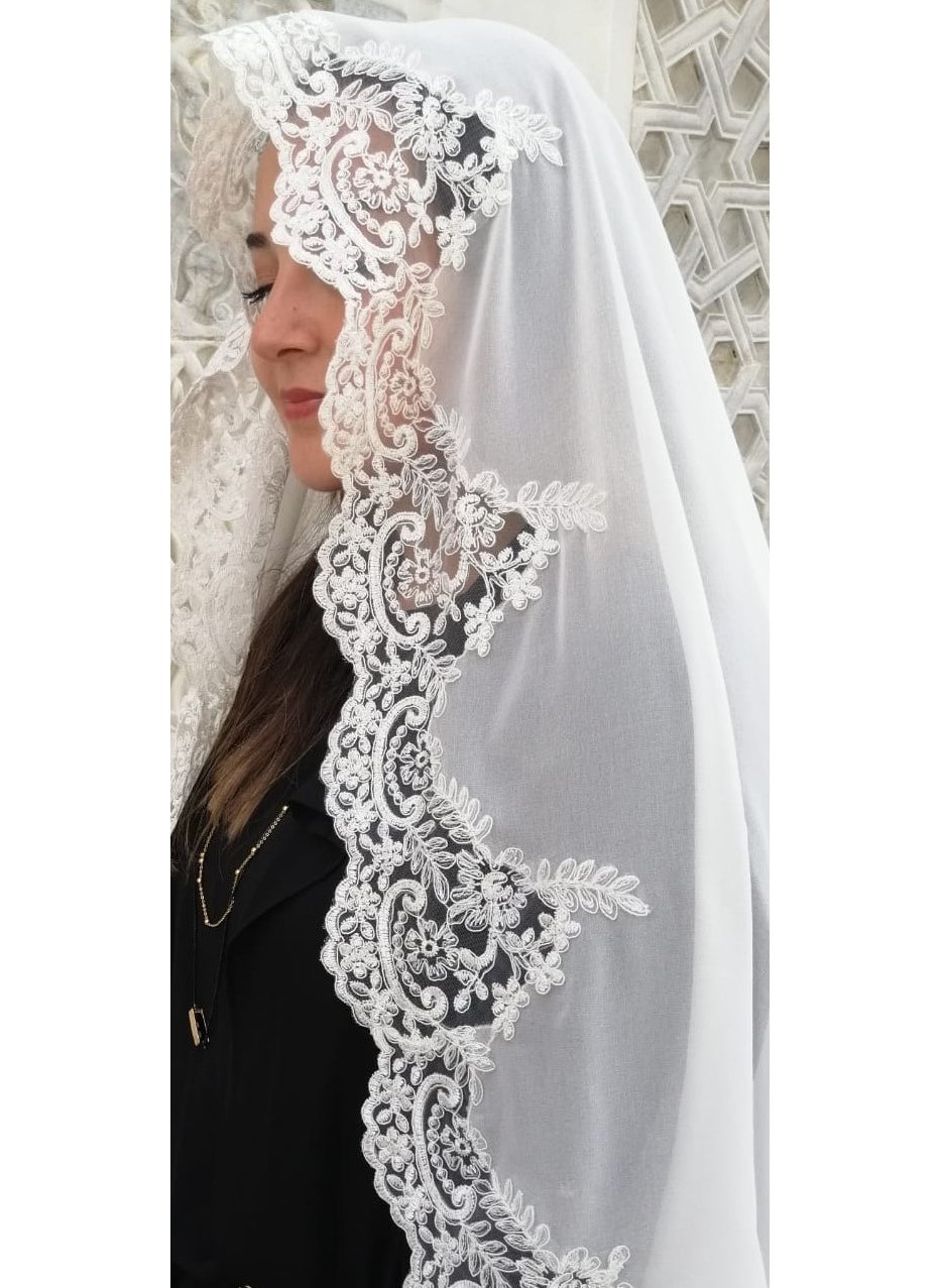 Lady Rio Mevlit Shawl French Lace Mevlit Cover, shawl, baby Mevlidi 