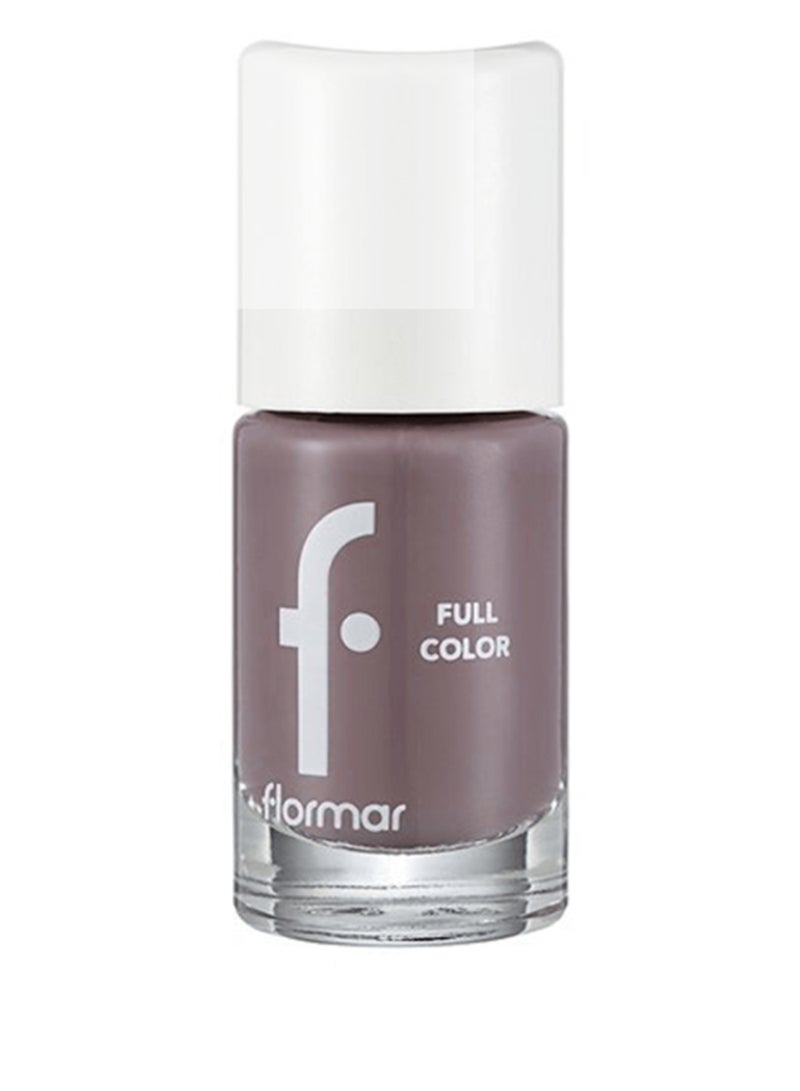 flormar Full Color Ultra High Pigment & Shiny Finish Nail Polish FC74 Greige - Image 1