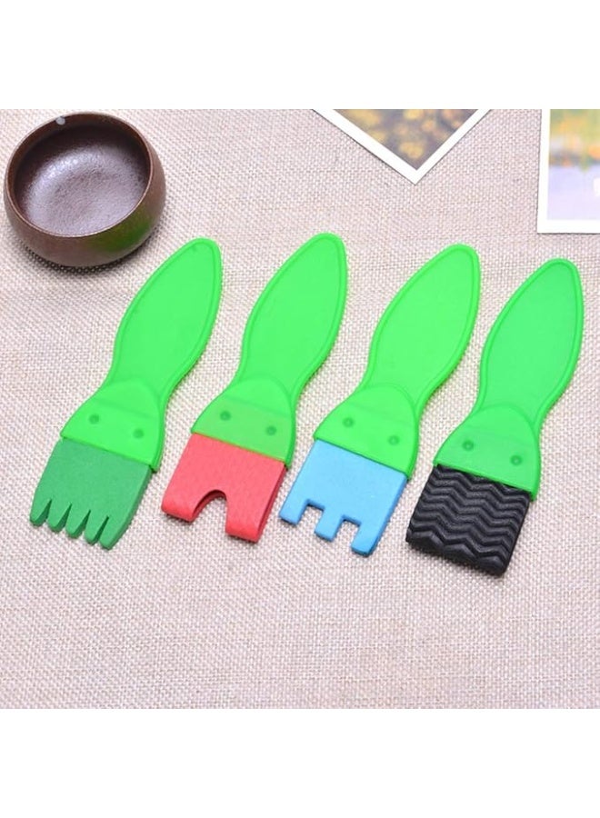 المنزل الذكي هوم سمارت مجموعة رسم وأشغال يدوية للأطفال الصغار، ٢٥ قطعة. تحتوي المجموعة على مريلة، وفرشاة مكنسة، وفرشاة إسفنجية ملونة، وفرشاة إسفنجية دوارة، وفرش بلاستيكية، وإسفنجة مستديرة، وفرش سمكة صغيرة، ولوحة ألوان بلاستيكية. هدايا إيدل للأطفال. - Image 5