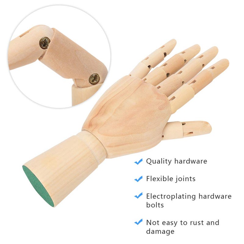 Wooden Hand Model For Art Sketch Photography Props 6.9 x 3.1 Inches - Image 4