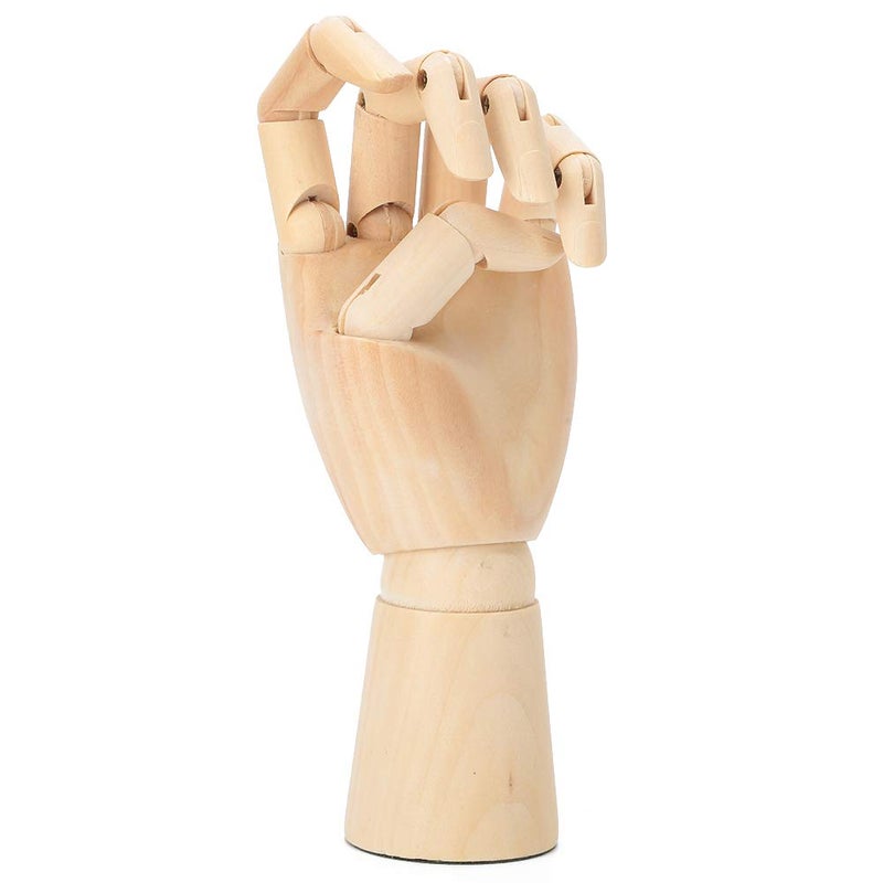 Wooden Hand Model For Art Sketch Photography Props 6.9 x 3.1 Inches - Image 5