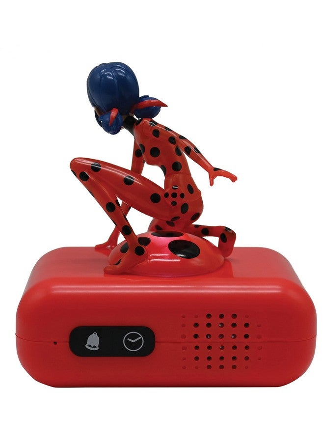 Lexibook - Miraculous Digital Alarm Clock with Night Light Snooze, Clock, Luminous Ladybug, Red colour - RL800MI - Image 3
