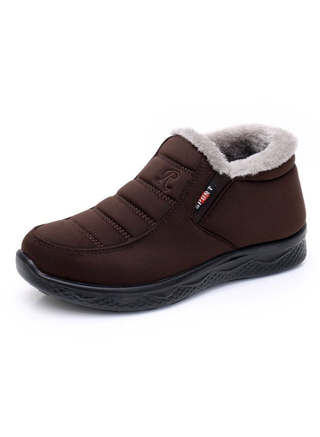 25 New Winter Old Beijing Cloth Shoes For Women, Cotton Shoes With Extra Fleece And Thickened, Non-slip Casual Cotton Boots For Men And Women