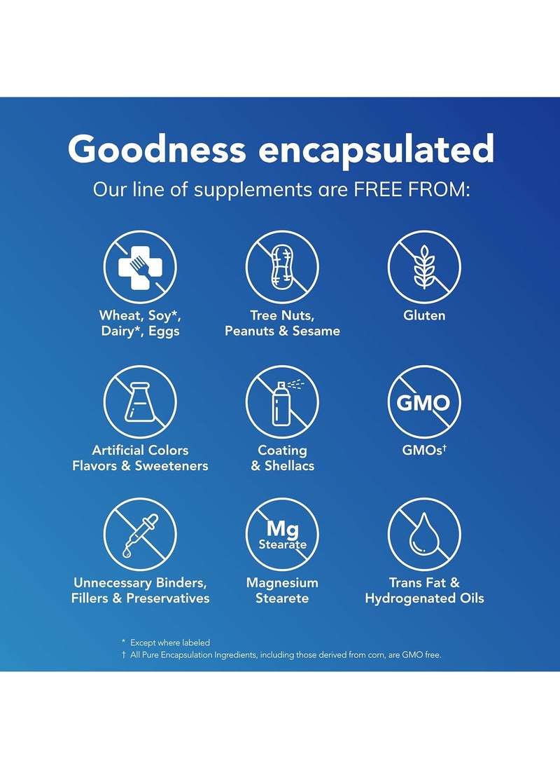 PURE Encapsulations Magnesium Glycinate Supplement to Support Stress Relief Sleep Heart Health Nerves Muscles and Metabolism with Magnesium Glycinate 90 Capsules  - Image 2