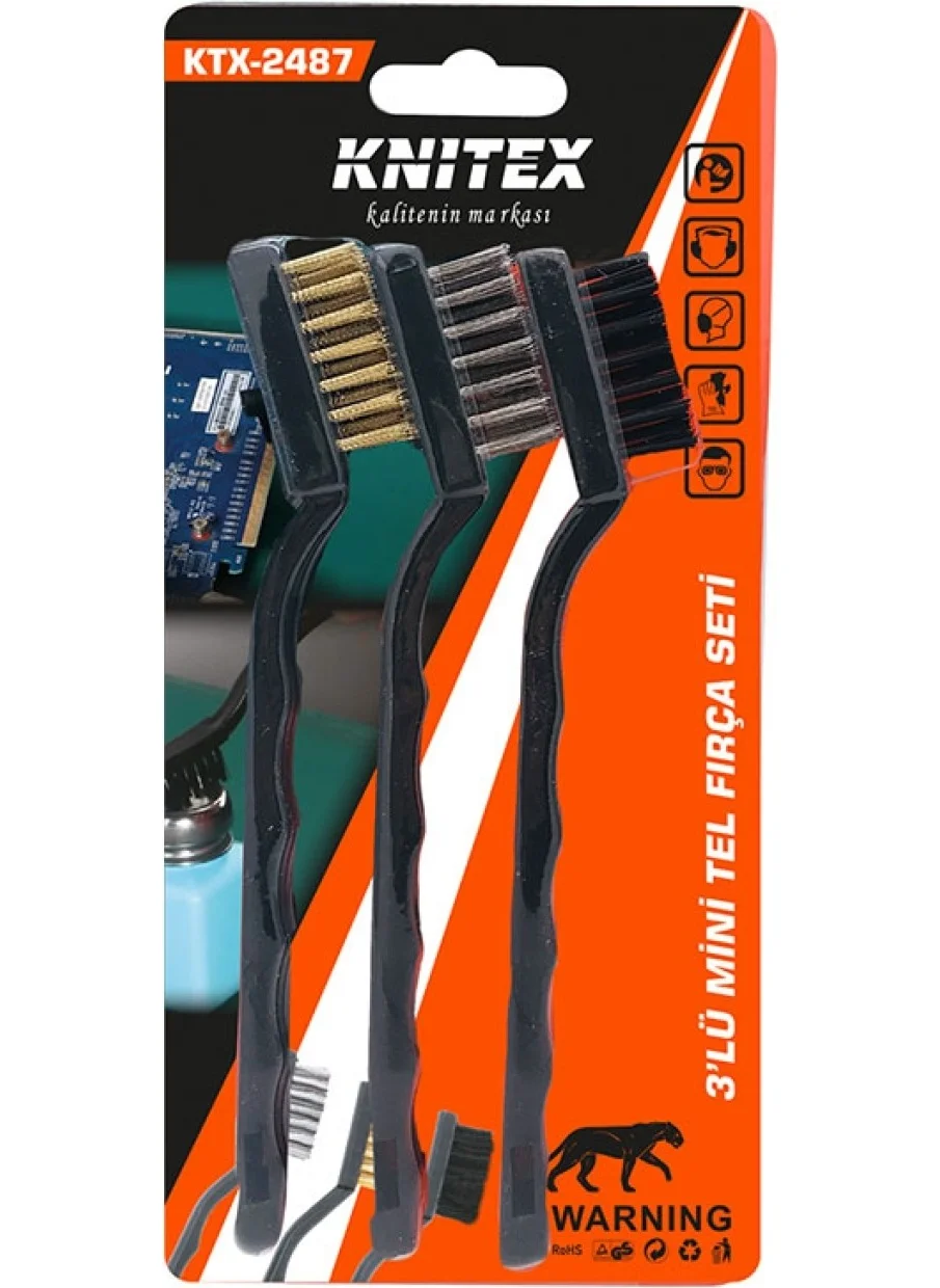 Knitex Ktx 2487 Wire Brush Set 3 Pcs45