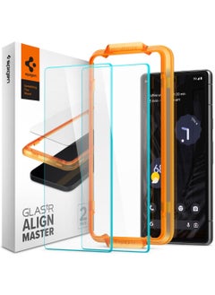 Align Master Pixel 7a Screen Protector Tempered Glass with Easy Install Tray [2 PACK]