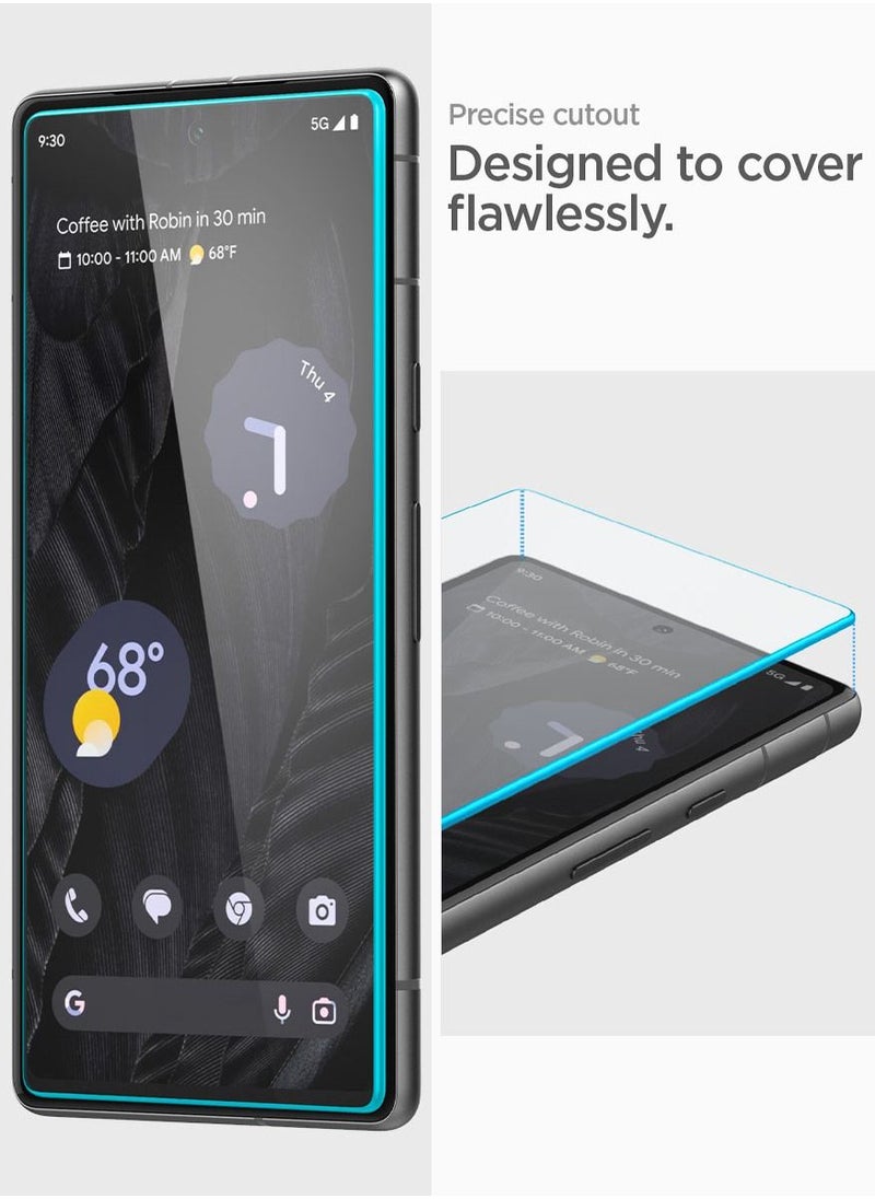Spigen - Align Master Pixel 7a Screen Protector Tempered Glass with Easy Install Tray [2 PACK] - Image 1