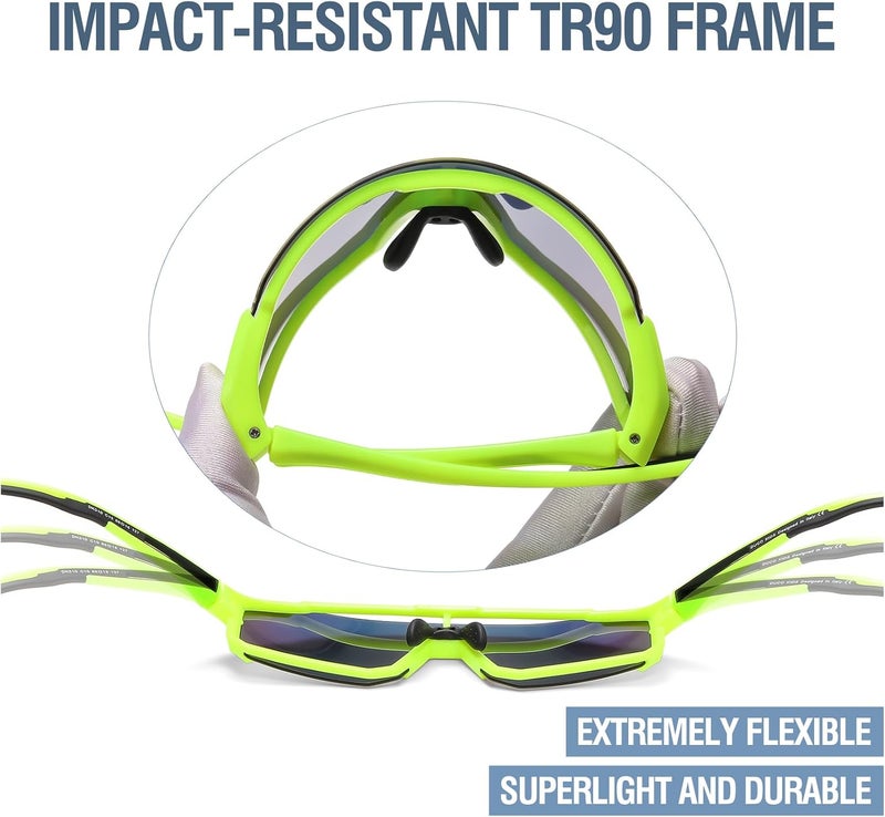 DUCO Polarized Kids Sunglasses Youth Sports Cycling Shades Lightweight Frame UV400 Child Boys Girls Baseball SunGlasses DK310 - Image 4