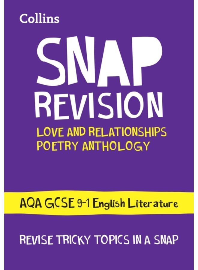 AQA Poetry Anthology Love and Relationships Revision Guide Ideal for the 2024 and 2025 Exams - Paperback