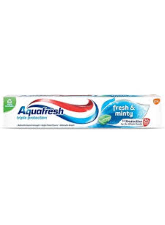 AQUAFRESH  FRESH & MINTY  TRIPLE PROTECTION TOOTHPAST 125ML