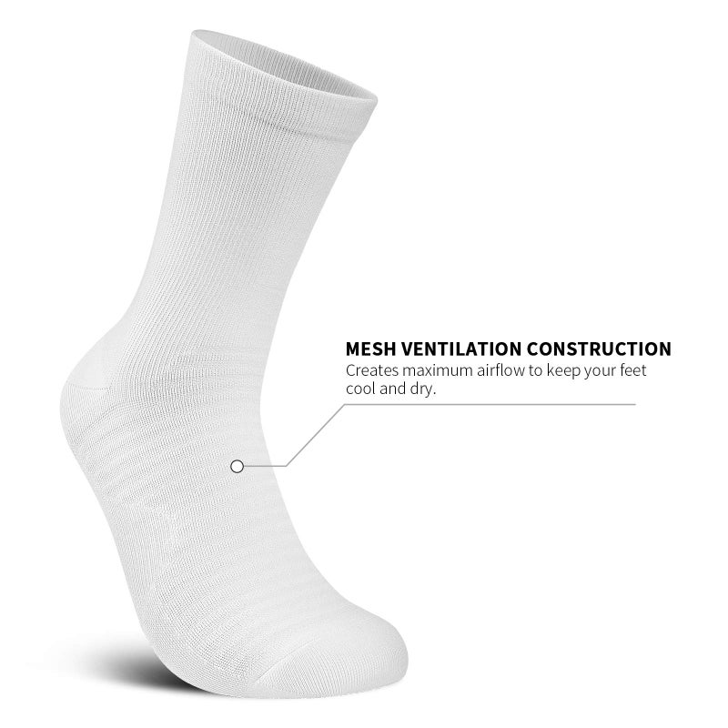 PAPLUS Compression Athletic Crew Socks (6 Pairs) for Men & Women - Image 4
