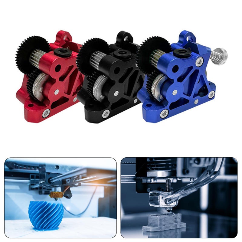 Black Aluminum Alloy Extruder Motor Large Gear for 3D Printer Strong Stability - Image 3