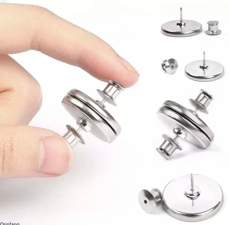 DHYANI DHYANI Magnetic Curtain Close Buckle Nail Free Button for Window Curtain Close Tie Ring Magnet Buckle Adjustment Detachable Button Curtain Weight Magnets for Curtains Purses Handbag Clothes  - Image 2