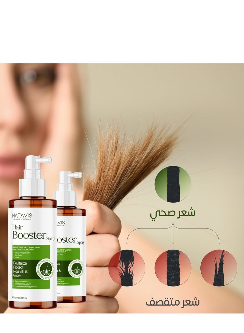 NATAVIS Hair Strengthening Spray 100ml - With Niacinamide and Castor Oil for healthier and stronger hair - Anti Hair Loss. - Image 2