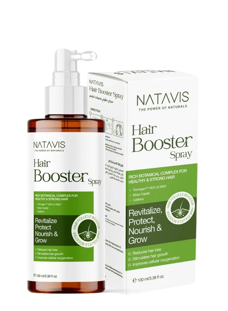 NATAVIS Hair Strengthening Spray 100ml - With Niacinamide and Castor Oil for healthier and stronger hair - Anti Hair Loss. - Image 1