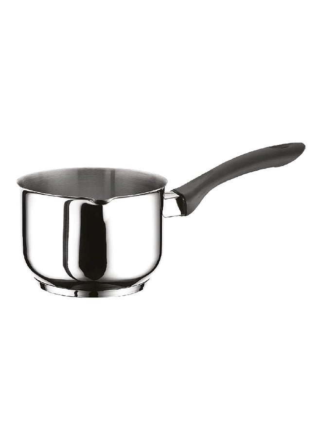 Erez Durable Stainless Steel Ergonomic Handle Milk Pot Silver and Black 9 x 14 x 14 cm - pzsku/Z99448FCABB2C46D2BCAEZ/45/_/1702136523/2e978e1f-23ec-421e-8c49-702163e66aed