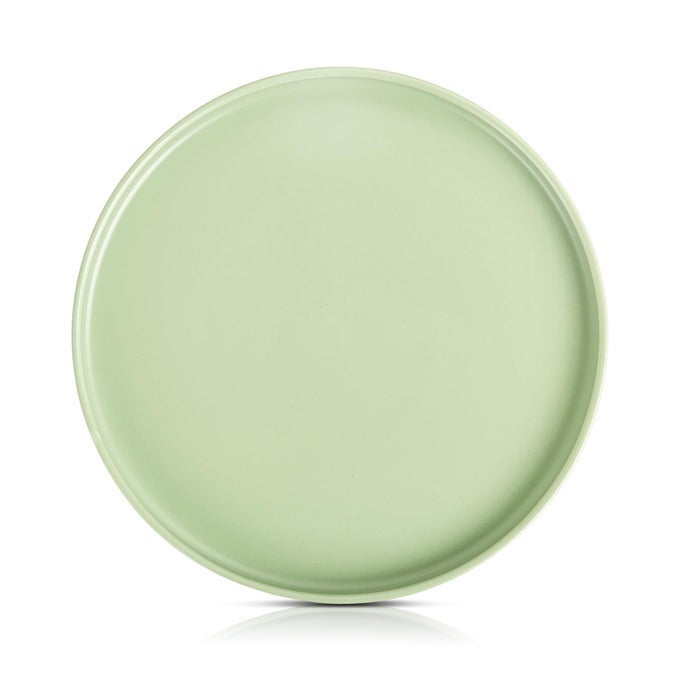 STELLA DINNER PLATE 6PIECE SET ROUND PORCELAIN LIME GREEN