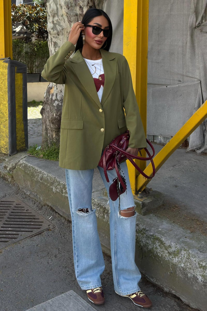 Weshaya Jacket Women Khaki - Image 2