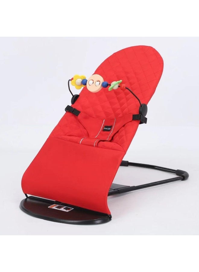ECVV New Born Baby Portable Playing Canvas Sleeping Rocking Chair Cradle with Toy Pendant Kids Swing Bassinet Chair  - Image 5