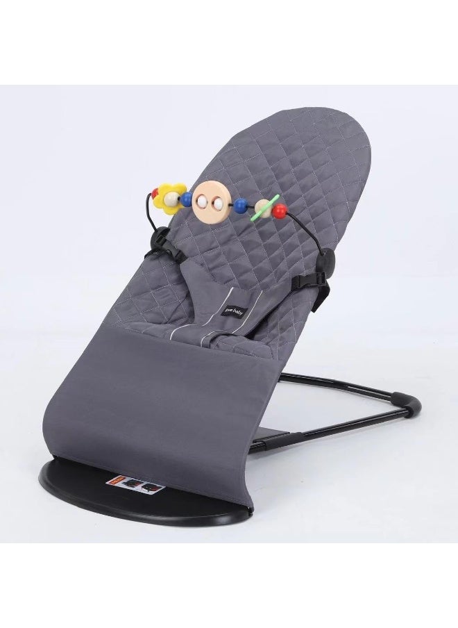 ECVV New Born Baby Portable Playing Canvas Sleeping Rocking Chair Cradle with Toy Pendant Kids Swing Bassinet Chair  - Image 2