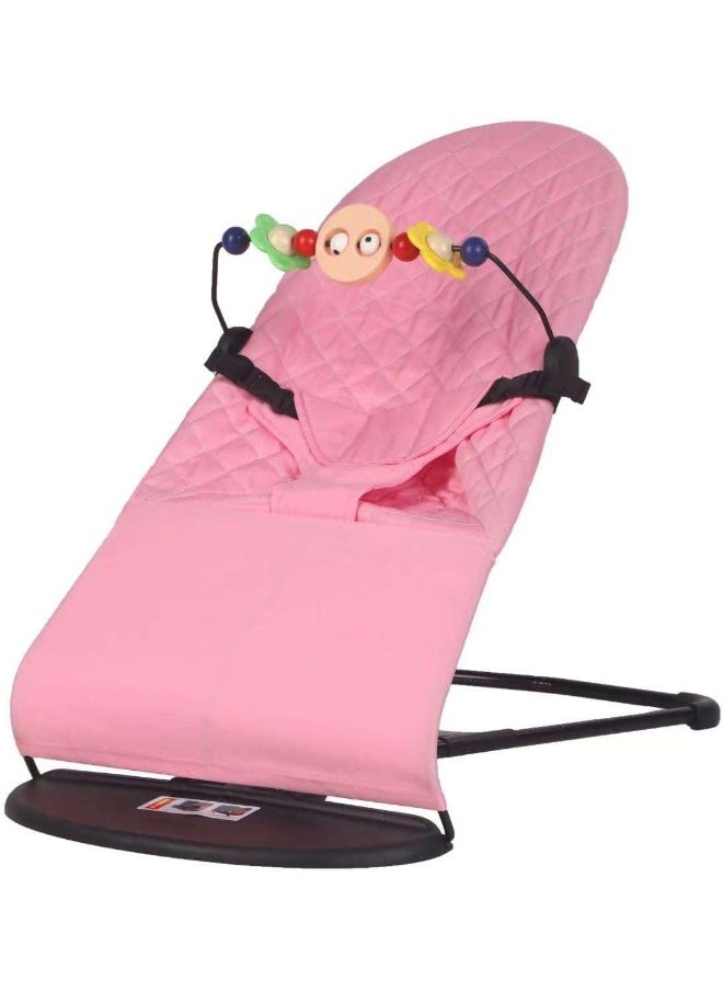 ECVV New Born Baby Portable Playing Canvas Sleeping Rocking Chair Cradle with Toy Pendant Kids Swing Bassinet Chair  - Image 1