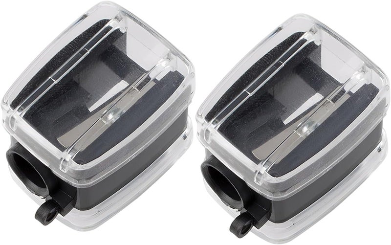 Makeup Pencil Sharpener with Washing Brush Single Hole Cosmetic Pencil Sharpener for Lip Liner Eyebrow Pencils Makeup Tool - Image 1