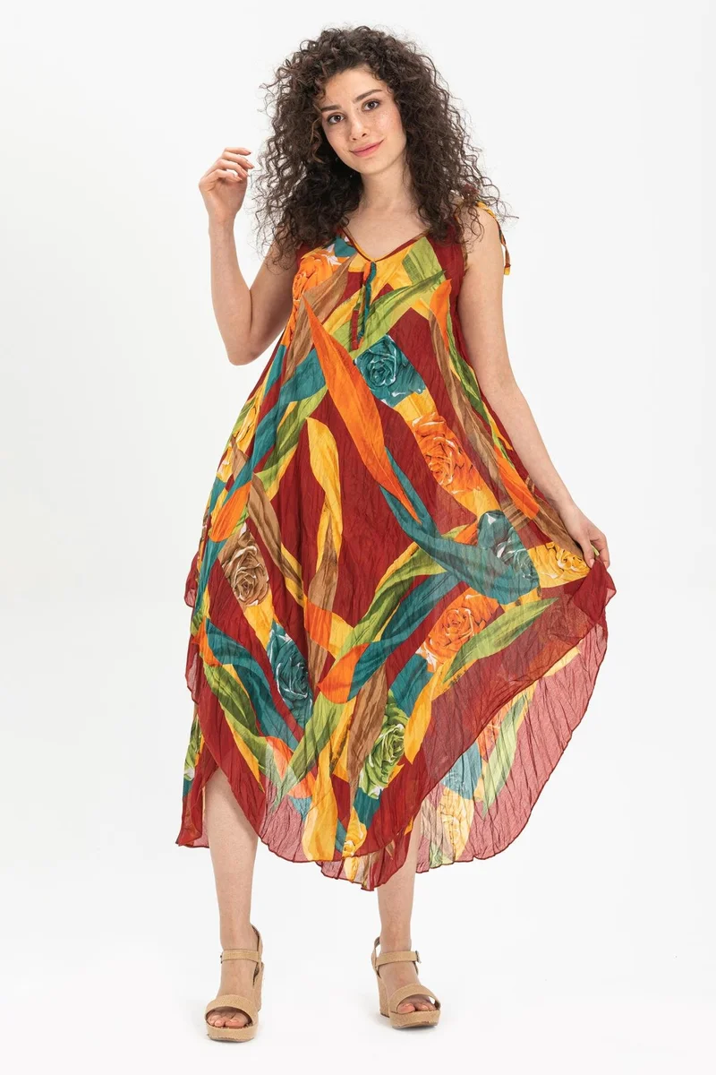 اليش شيل بيزي Floral Patchwork Dress