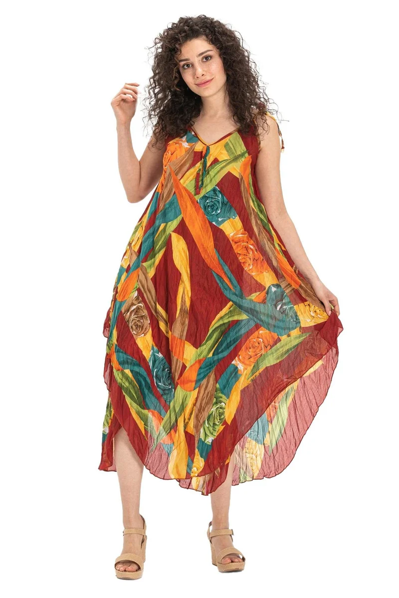 اليش شيل بيزي Floral Patchwork Dress