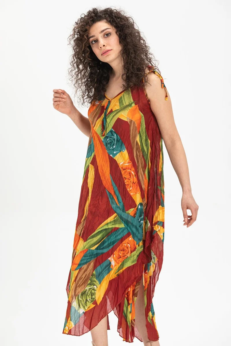 اليش شيل بيزي Floral Patchwork Dress