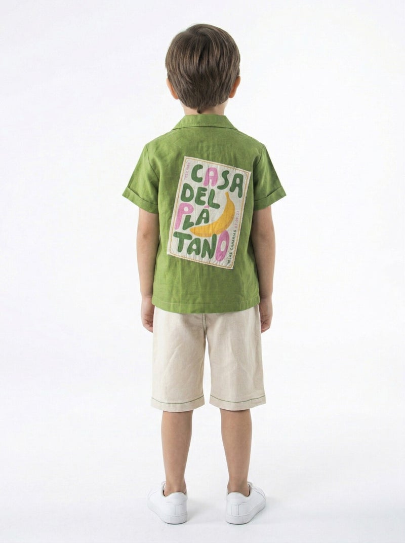 Hype Boys' two-piece summer set (T-shirt + shorts) for ages 4 to 8 years 6622 - Image 3