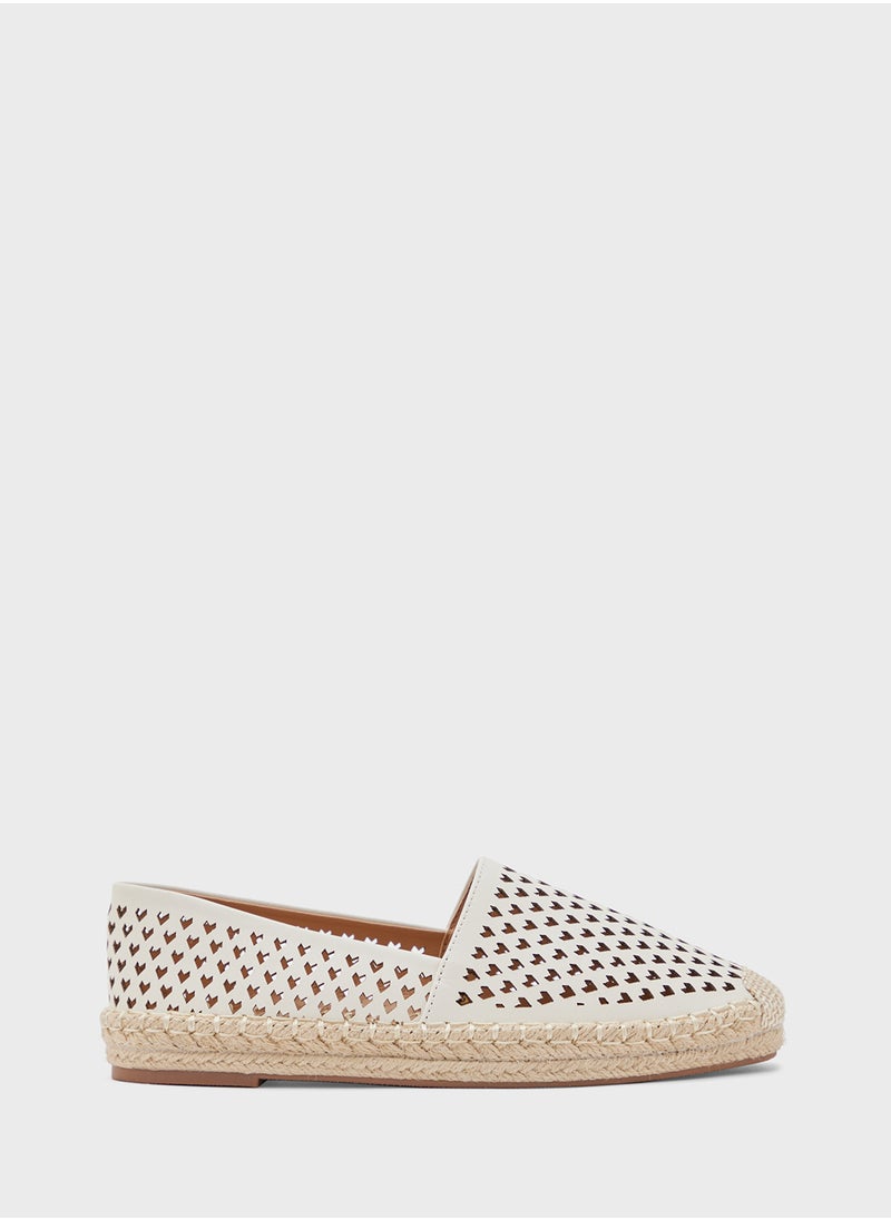 Ginger - Heart Cut Out Espadrille - Image 1