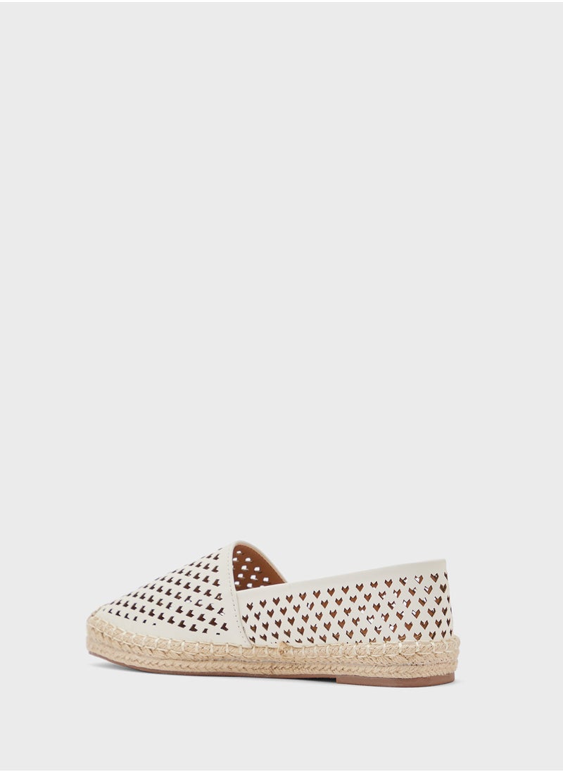 Ginger - Heart Cut Out Espadrille - Image 1