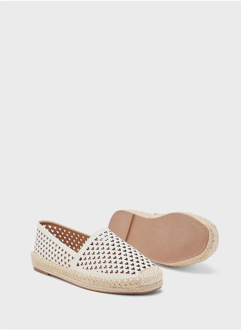 Ginger Heart Cut Out Espadrille