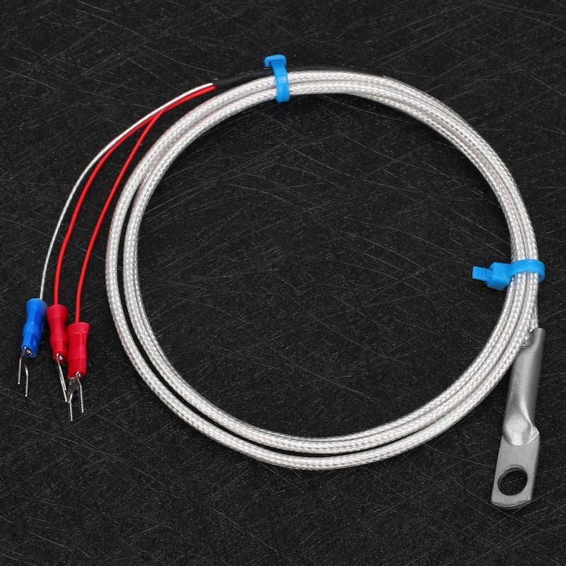 Temperature Sensor: 6mm Hole Diameter, -50~300℃ Range - High-Quality Stainless Steel Patch Probe For Rapid Precise Measurement - Anti-Interference, Glass Fiber Shielded Wire For Power Plant, Chemical - Image 2