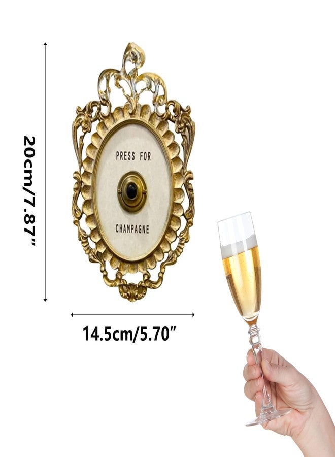 Superjackwang Press for Champagne Button, Champagne Wall Decors, Themed Decor Wall Plaque Ornament Gift for Party Christmas Home Bedroom Hotel - Image 2