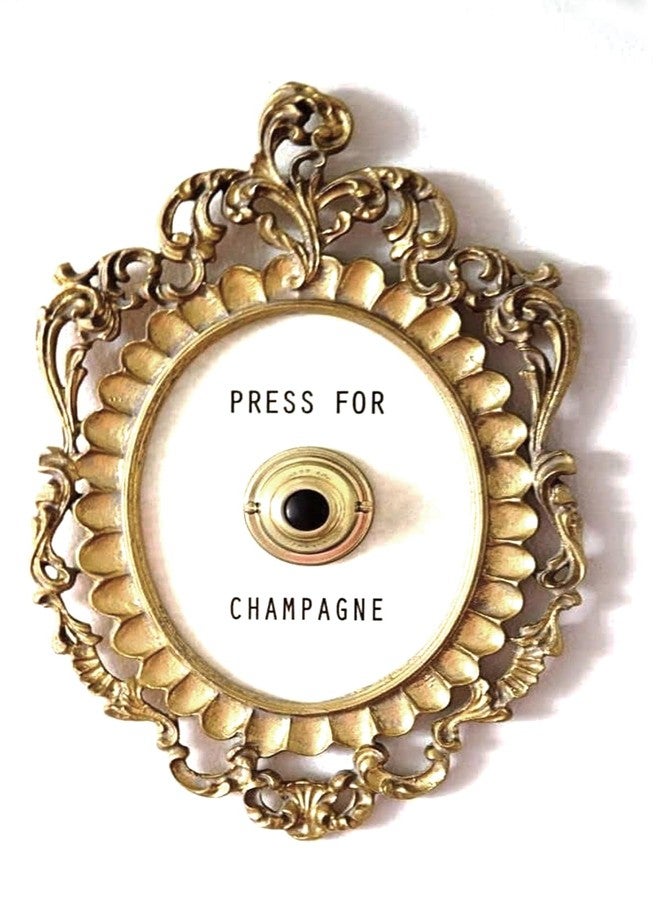 Superjackwang Press for Champagne Button, Champagne Wall Decors, Themed Decor Wall Plaque Ornament Gift for Party Christmas Home Bedroom Hotel - Image 1