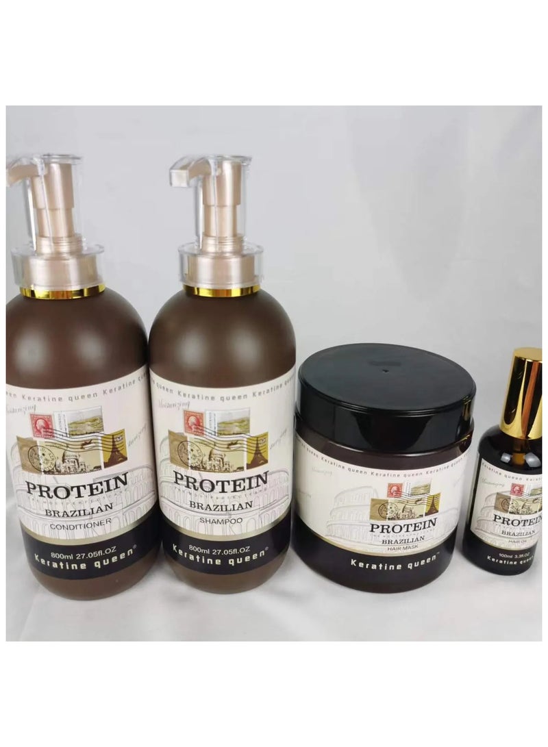Keratin Queen Brazilian Protein Hair Shampoo - Image 4