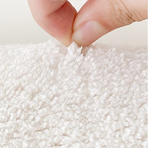 Poowe Round Kids Playroom Rug - Soft Alphabet Nursery Rugs for Bedroom - Playtime Collection, Learning & Game Carpet for Classroom, Best Shower Gift for Infant Toddlers (Round 47.2", Flower-Happy) - Image 4