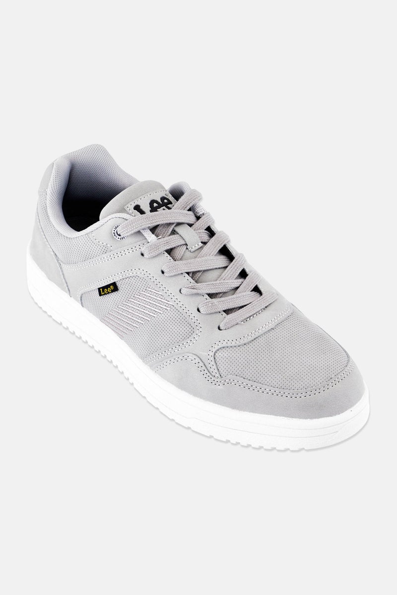 LEE Men Luka Lace Up Casual Shoes, Grey - Image 1